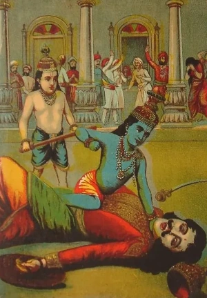 Krishna kills Kans